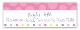 Turning Three Soft Pastels Address Label