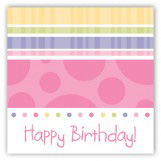 Turning Three Soft Pastels Gift Tag