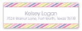 Turning Two Soft Pastels Address Label