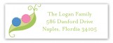 Twin Peapod Address Label