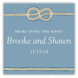 Tying the Knot Square Sticker