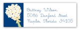 White Bouquet Address Label