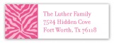 Wild About Love Pink Address Label