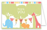 Zoo Trip Folded Note Card