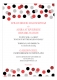 Red Glitter Confetti Invitation