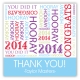 Slew of Sayings Square Sticker