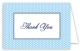 Blue Polka Dots Thank You Card