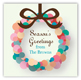 Abstract Wreath Square Sticker