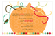 Autumn Orange Pumpkin Invitation