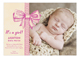 Baby Girl Bow Photo Card