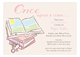 Baby Shower Books Girl Invitation