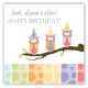 Birthday Owls Gift Tag