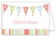 Birthday Party Banner Folded Note Card