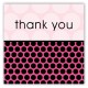 Black Polka Dot Undies Square Sticker