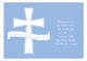 Blue Cross Banner Enclosure Card