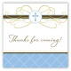 Blue Cross Pendant Square Sticker