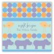 Blue Hippos Square Sticker