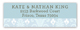 Blue Ikat Address Label