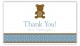 Boy Teddy Bear Icon Calling Card