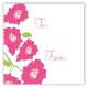 Bright Pink Poppies Square Sticker
