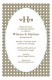 Brown Mod Clover Invitation