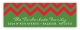 Chevron Christmas Scallop Address Label