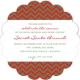 Chevron Christmas Scallop Invitation