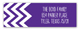 Chevron Purple Address Label