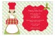 Christmas Baker Invitation