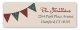 Christmas Pennant Flag Address Label