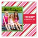 Christmas Stripes Photo Card