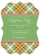 Christmas Tartan Bracket Invitation