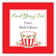 Christmas Earl Grey Tea Square Sticker