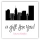 City Scene Gift Tag