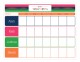 Color Block Weekly Calendar Pad