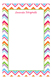 Colorful Chevron Notepad