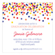 Confetti Graduate Invitation