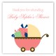 Coral Carriage Gifts Square Sticker