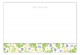 Fluttering Floral Flat Note Card