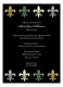 Funky Fleur de Lis Invitation