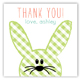 Funny Bunnies Square Sticker