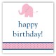 Girl Elephant Icon Gift Tag