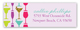 Glitzy Glasses Address Label