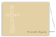 Gold Cross Background Note Card