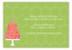 Green Flying Floral Enclosure Card