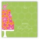 Green Flying Floral Gift Tag