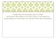 Green Pure Pattern Enclosure Card