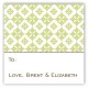 Green Pure Pattern Gift Tag