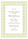 Green Pure Pattern Invitation