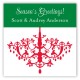 Holiday Chandelier Square Sticker